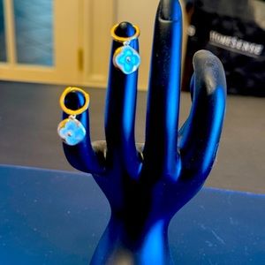 Brand new earrings.  sterling silver with gold plating